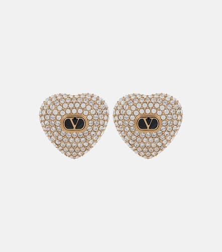 Cuore XS embellished stud earrings - Valentino - Modalova
