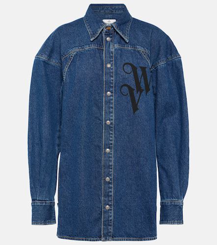 Camicia di jeans oversize con logo - Vivienne Westwood - Modalova