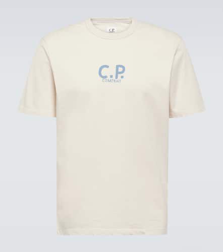 T-shirt in jersey di cotone con logo - C.P. Company - Modalova