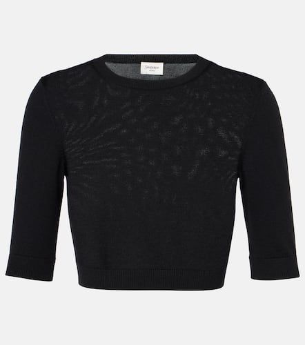 Saint Laurent Cropped wool top - Saint Laurent - Modalova