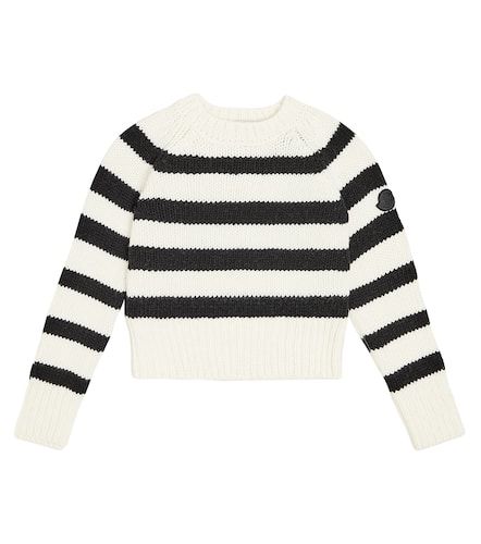 Pullover in lana a righe - Moncler Enfant - Modalova