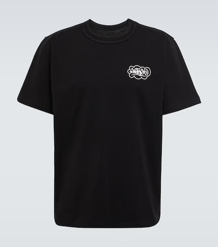 X Eric Haze - T-shirt in cotone con stampa - Sacai - Modalova