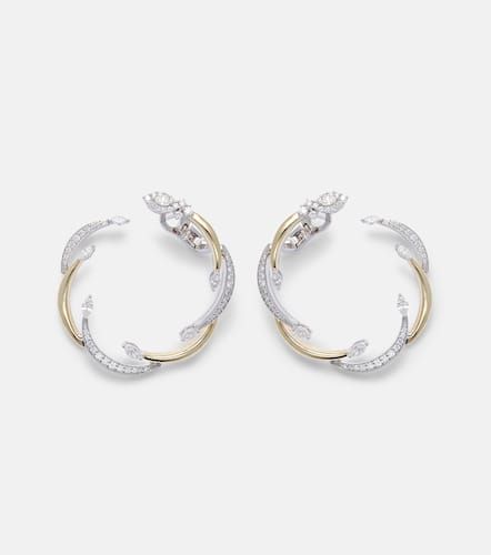 Golden Strada 18kt earrings with diamonds - Yeprem - Modalova