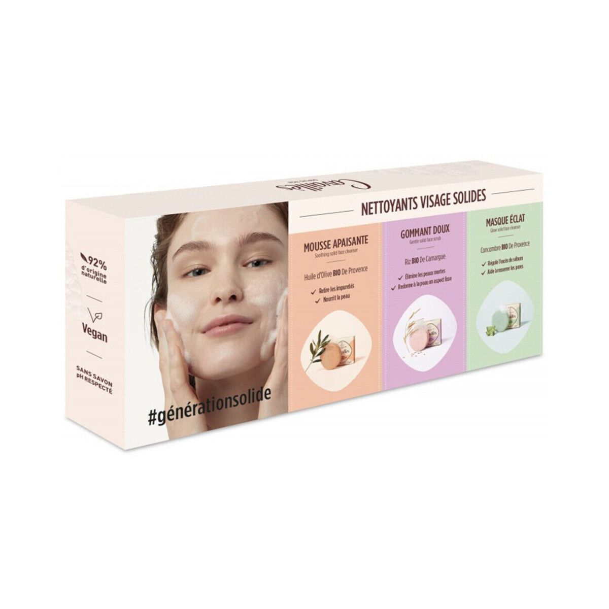 Maschere & scrub My Solid Face Routine Set – 3 Soaps - Rogé Cavailles - Modalova