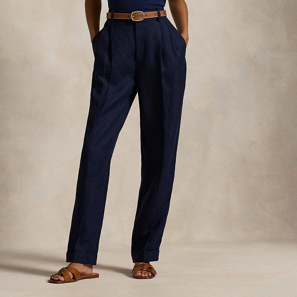 Herringbone Linen Tapered Trouser - Polo Ralph Lauren - Modalova