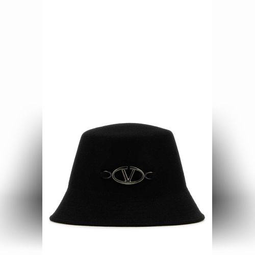 ハット VALENTINO GARAVANI Ivory Felt Bucket Hat Antibes embroidered straw bucket hat in beige - Valentino