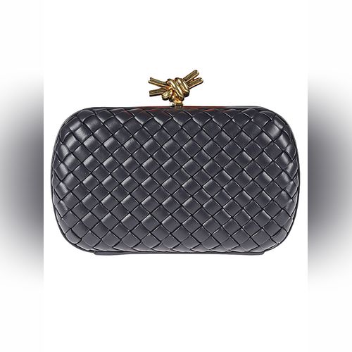 Bottega Veneta python Pochette Knot Beige ref.218952 - Joli Closet