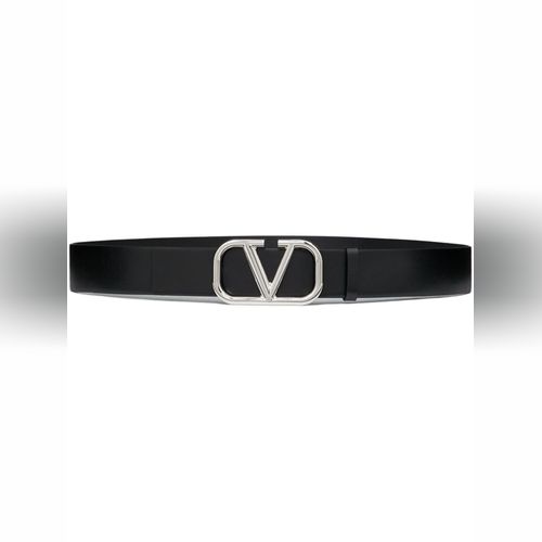 Valentino Garavani Men's V-Logo Signature Leather Bracelet