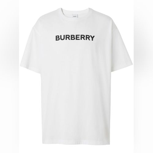 T-shirt For Men White, Burberry Embroidered Cotton T-shirt For top Men White, Embroidered Cotton T-shirt For Men White, T-shirt White