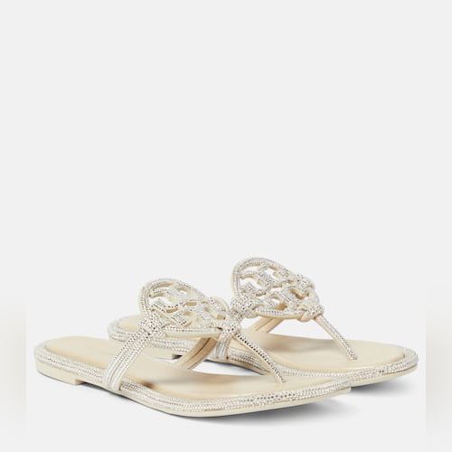 Tory burch miller clearance embellished sandal silver