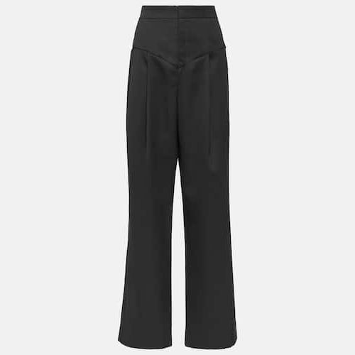 Liska virgin wool wide-leg pants